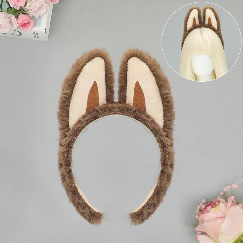 

1pc Bunny Ears Headband Easter,Rabbit Ear Animal Headband for Adult,Halloween Christmas Costume Theme Cosplay Paries Birthday One Size коричневый