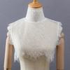 1 Pc Lady Shirt False Collar Lace Detachable False Faux Collar Cuff Choker Tie Korean Style Hollowed-Out Collar