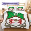 Wrexham Football Club LogoPattern Bedding,Quilt Set Quilt Cover Pillowcase Home Birthday Gift (1 * Duvet Cover + 2 * Pillowcase, Without Core)