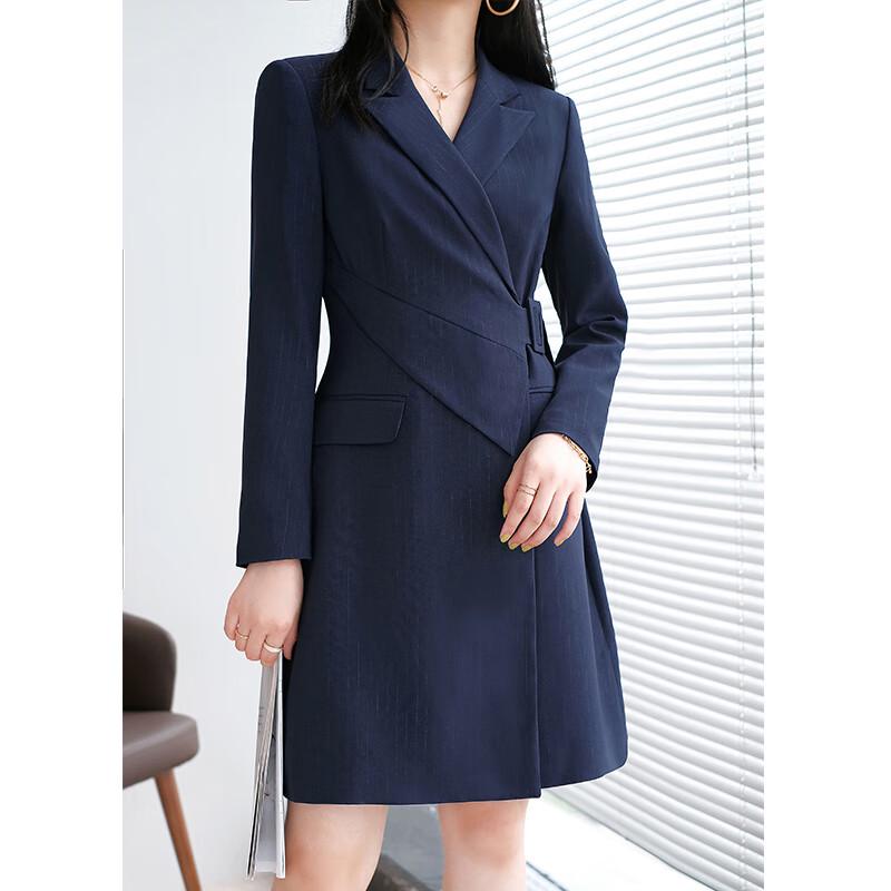Elegant Women's Long Sleeve Suit Dress