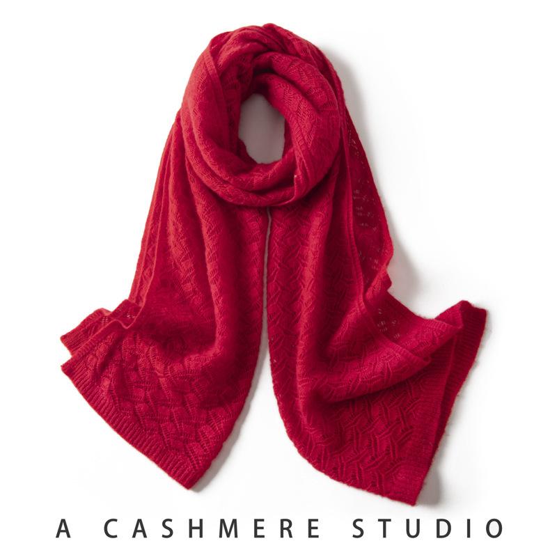 Cashmere Unisex Soft Shawl & Scarf, Medium-Long, Fluffy Knit for Autumn/Winter