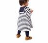 Dress A0CNY 12 Months 74cm [Petit Bateau] Off-white/Navy