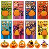 24pcs Creative Halloween Pumpkins Stickers For Tablets Phone Laptop Decoration Reusable PVC Safe For Kids DIY Project