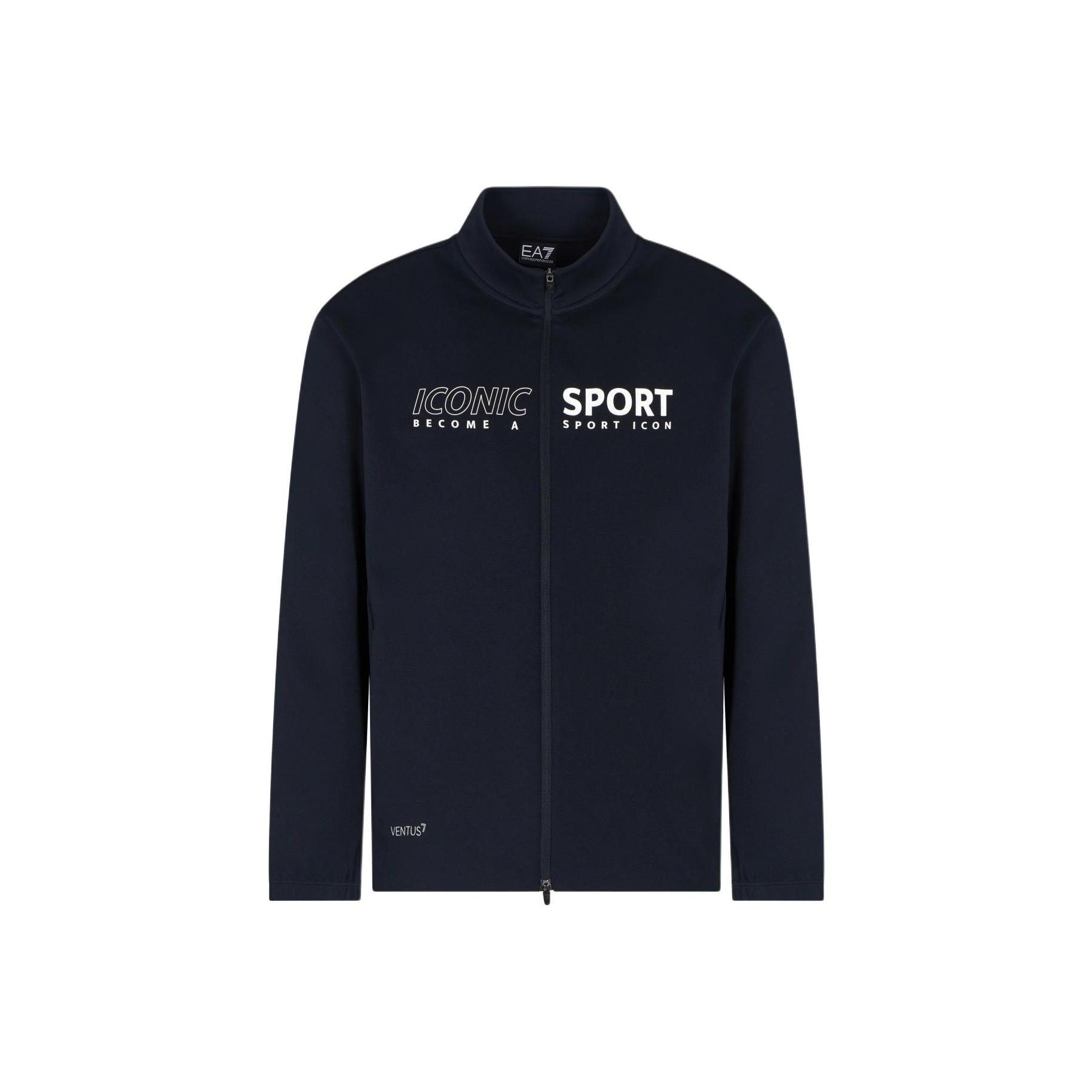 

Emporio Armani EA7 High Neck Zipper Logo Long Sleeve Jacket Men jackets 7M000596-AF16426-UB102 L