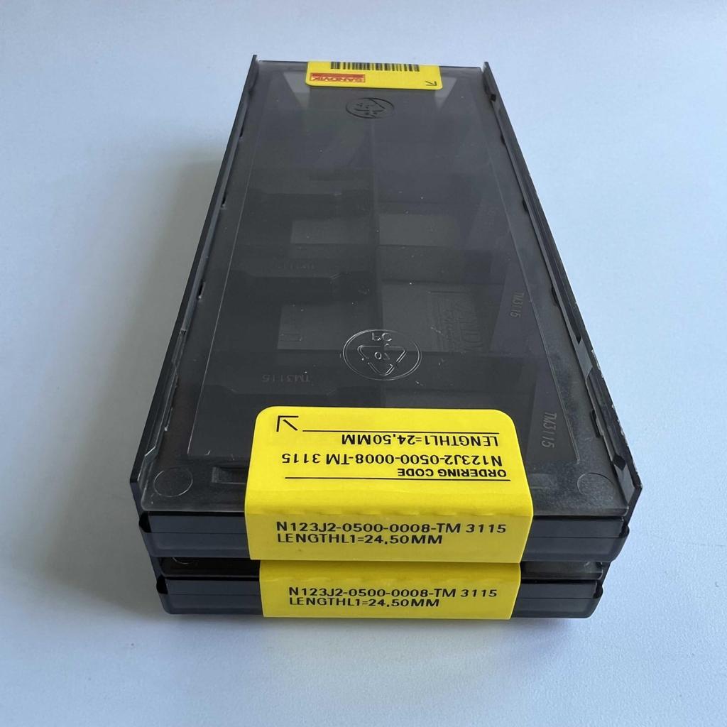 Original Sandvik / N123J2-0500-0008-TM 3115  / CNC Lathe Carbide Blade 10 Pcs