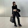 Yijinyuan Lychee Pattern Platinum Bag 35 Large Business Commuter Leather Large-capacity Luggage Travel