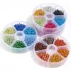 Ca. 1080 Stück/Karton 6 mm Bunte Aluminium Offene Ringe Spalt-Sprungringe Verbinder-Set für Schmuckherstellung DIY Halsketten-Zubehör