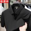 Hengyuanxiang Men's Ice Silk Polo T-Shirt