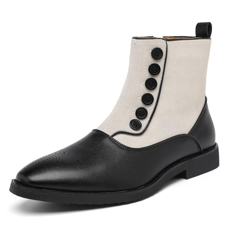 

Модная повседневная мужская обувь в британском стиле, весенне-осенние удобные ботинки челси, мужская обувь класса люкс от дизайнера, свадебная мужская обувь, большие размеры 38-46 46