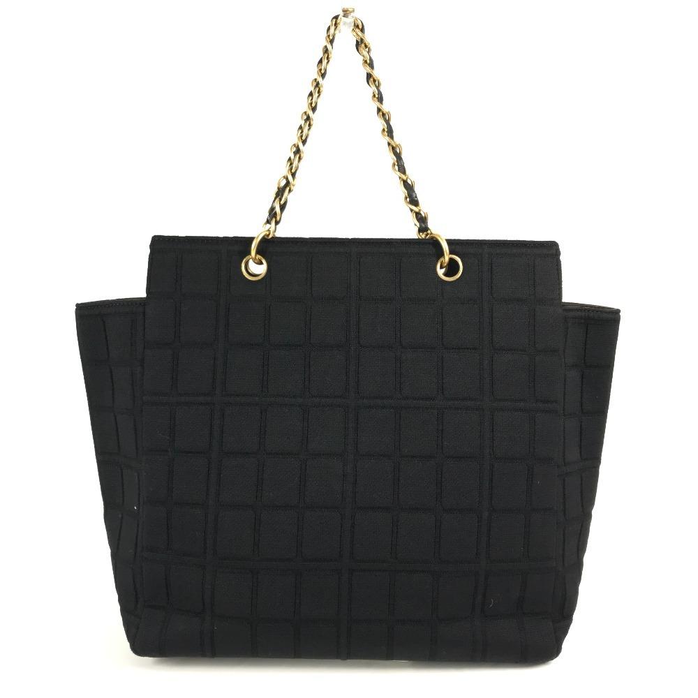 CHANEL CC CC Mark chocolate bar Tote Bag Shoulder Double Chain Bag Shoulder Bag