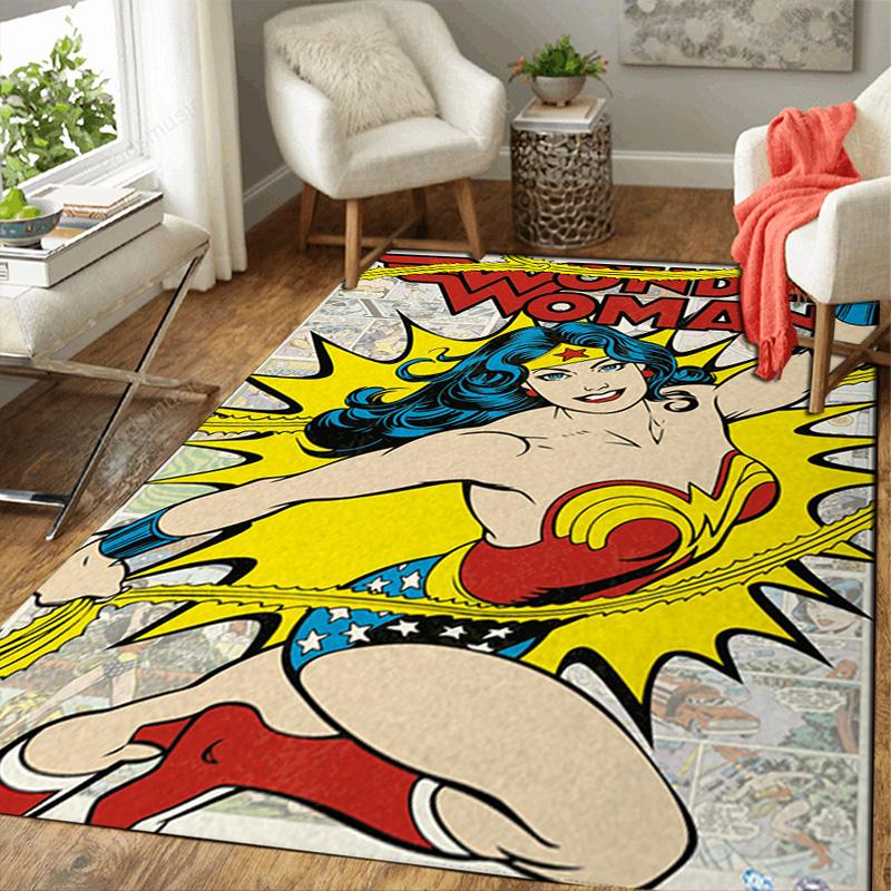 Superhero Rug Floor Mat for Living Room or Bedroom Soft and Comfortable Carpet a Gift for Birthday and Holiday.SFF0917178