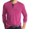 Men's Solid Color Long Sleeve T-Shirt Shirt Men's Casual Sports Top