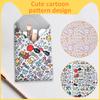 2Pcs Cat Restraint Wrap Nylon Self-Adherent Cat Grooming Wrap With Cartoon Print Anti Escape Anti Scratch Cat Nail Cutting Wrap