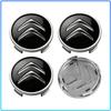 4Pcs 60MM Anti-Rust Rim Emblem Decals Scratch-Proof Car Wheel Center Cover For Citroen C1 C2 C3 C4 C5 C6 C8 C4L DS3 DS4 DS5LS DS6 Accessories