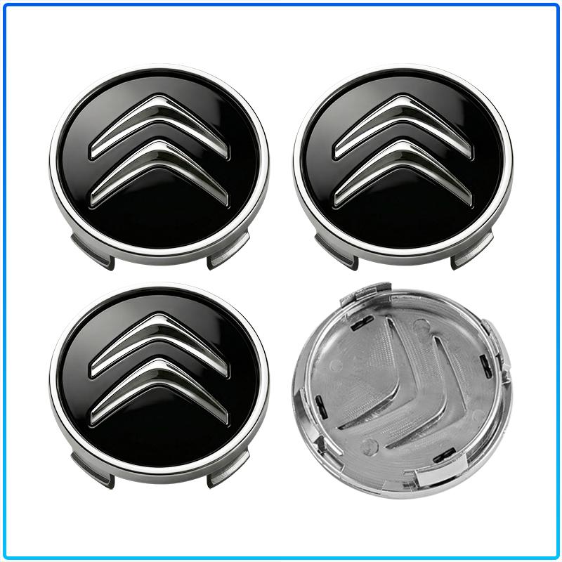 4Pcs 60MM Anti-Rust Rim Emblem Decals Scratch-Proof Car Wheel Center Cover For Citroen C1 C2 C3 C4 C5 C6 C8 C4L DS3 DS4 DS5LS DS6 Accessories