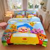 3pcs Brighten Up Your Space with Our Colorful Animal Friends Home Bedding Set-Perfect for Any Occasion!1202238a