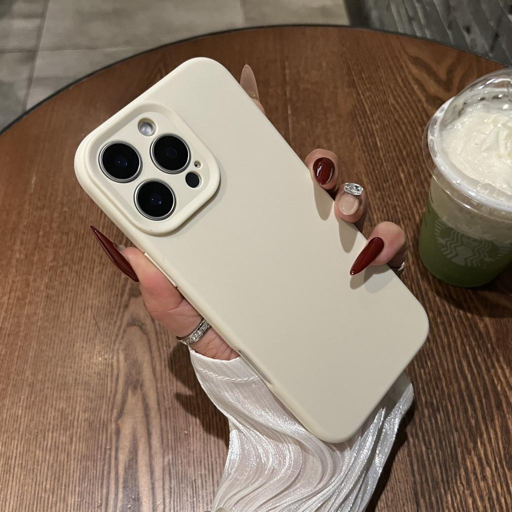 Soft Silicone Candy Color Case for iPhone 16 15 14 Plus 13 12 11 Pro Max Armor Shockproof TPU Rubber Bumper Simple Matte Cover