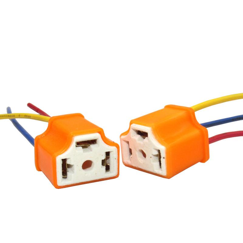H4 H7 H8 H11 Bec far mașină priză ceramică releu lampă mufă cablu Carro Abto Coche Voiture Piese de automobile