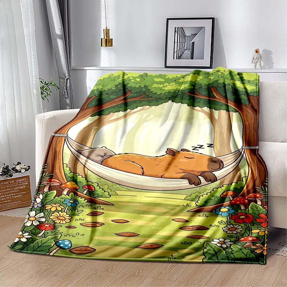 1pc Cute Bear Watching Stars Blanket Comfortable Soft Lightweight All Season Multi Purpose Blanket Travel Camping Picnics Sofa Office bedroom Friends