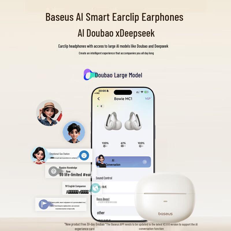 Baseus Bowie MC1 Open-Ear True Wireless Earbuds