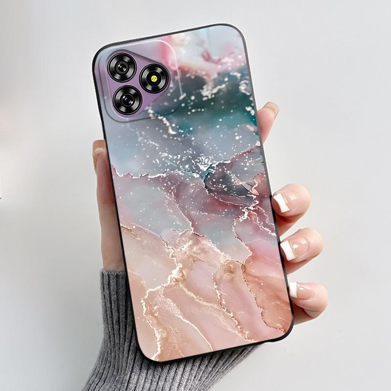 For Oukitel C53 Case Luxury Cute Love Rabbit Funny Black TPU Soft Silicone Protective Phone Case For OukitelC53 C 53 Back Cover