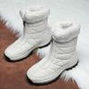 High-top Women's Snow Boots Non-slip Winter Outdoor Hiking Camping Plush Boots Warm Walking Hiking Shoes