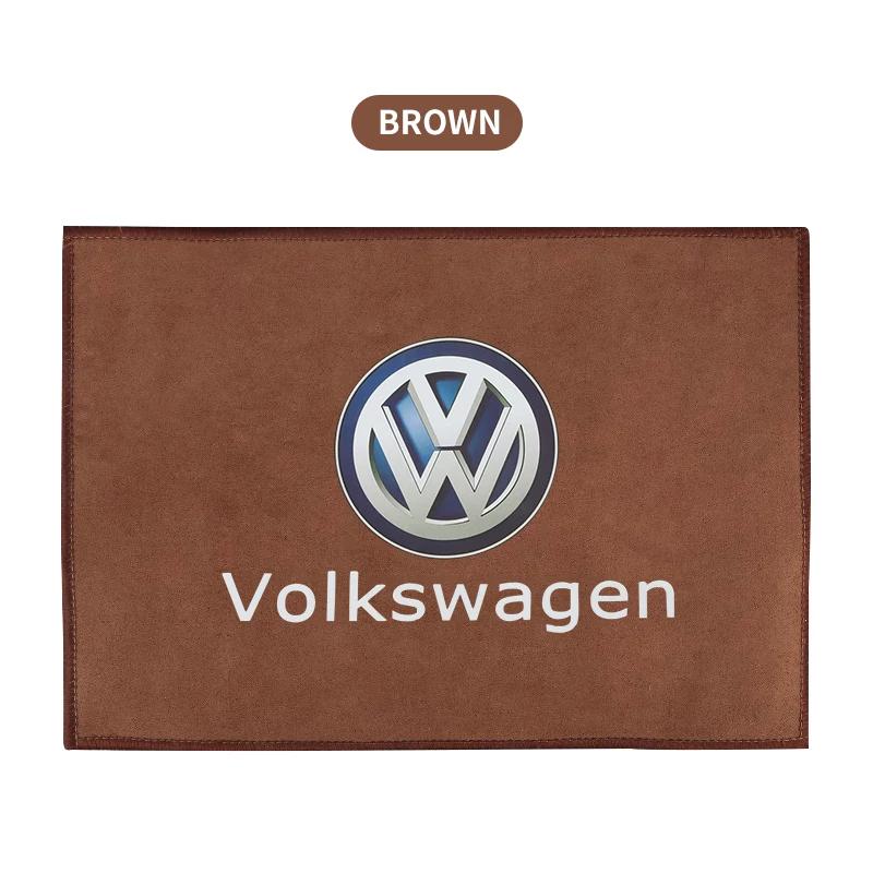 

For Volkswagen Microfiber Towel Car Cleaning Care Accessories For Volkswagen Sagitar GTI Polo Passat R-Line Jetta R Scirocco Tig коричневий