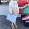 Korean Ins Style Cute Diamond Embroidery Bow Notebook Storage Bag (11/13/15 Inch)