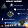 7 Pcs LED Light Electronic Dices with Charging Box Rechargable Glowing Polyhedral Dices Table Game Dices Durable