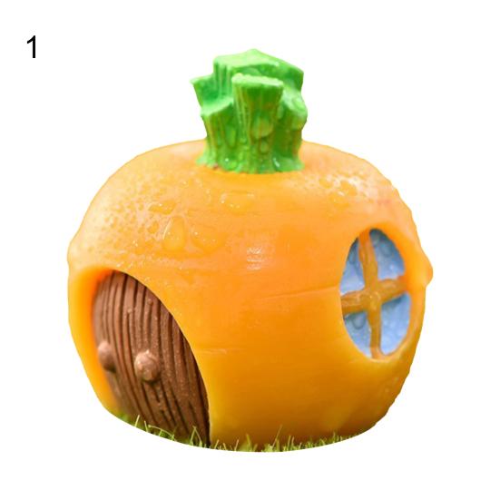Rabbit Figurines Exquisite Handmade Cute Fashion Mini Animals Carrots Basket Micro Landscape Decor for Garden