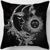 Moon Sun  Mystical Mandala Pattern Pillows Pattern Cushion Cover Suitable For Sofa Bedroom Car Pillow Cover
