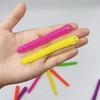 12Pcs Colorful Soft Caterpillars Kids Birthday Party Favors Fun Decompression Stretch Caterpillar Small Items Halloween Gifts
