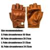 Anti-Slip Riding Protective Gloves Vintage Half Finger Gloves Motorcycle Gloves  Protective Gear