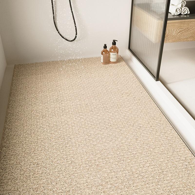 Simple Bathroom Floor Mat, Dust Removal And Wear-Resistant Silk Ring Floor Mat, Large Size, Full Floor, Shower Mat, Dirt-Resistant And Non-Slip