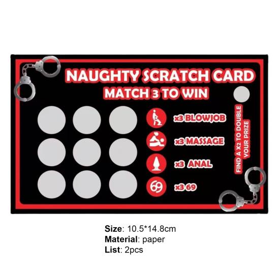 2 Listy Sex Stírací karta Průhledný vzor Překvapivý papír Inspirativní řeč těla Karta se sexy polohou pro pár