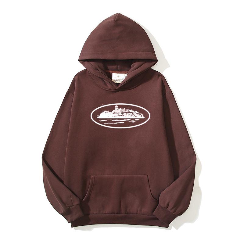 Corteiz Alcatraz Unisex Volný Streetwear Set s mikinou a tepláky