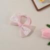 Soft Baby Nylon Headband Lace Bow Ponytail Hair Tie Bowknot Hair Bands  For Baby Girls Children