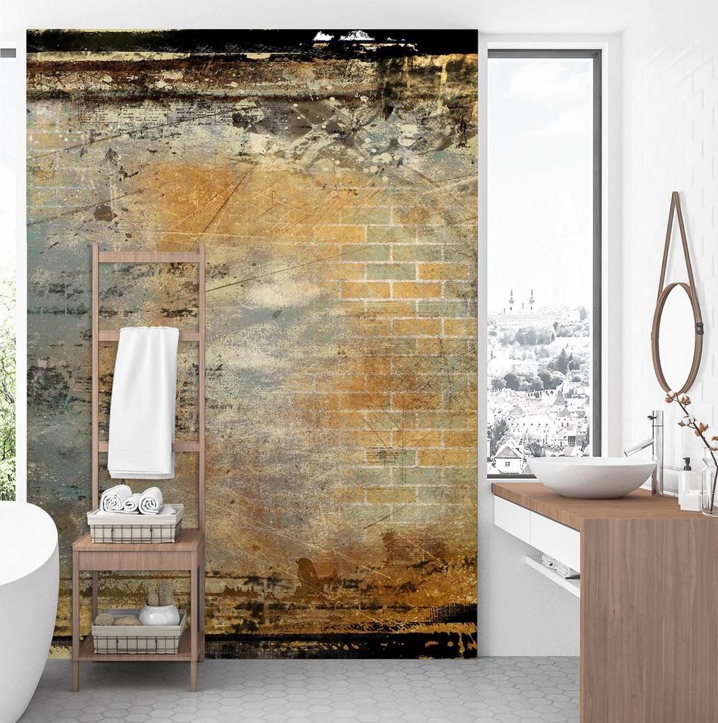 Wallpaper Old Concrete Texture Brown Loft