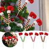 Plush Stuffed Christmas Ornaments Multi Scene DIY Accessories Christmas Tree Ornament with Fixed Wire Light Weight