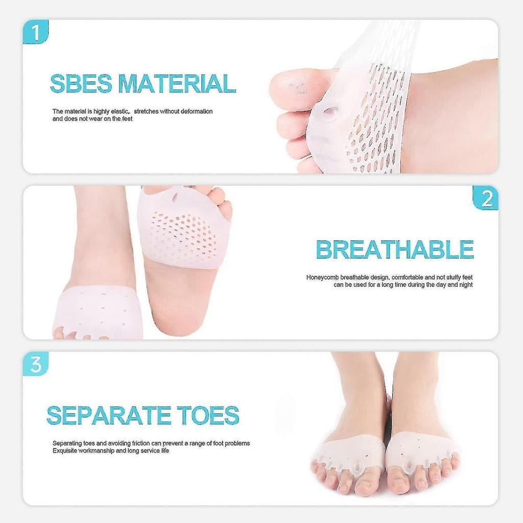 Separateur Orteil Hallux Valgus [8x]], Silicone Amlior, Ecarteur Orteil, Silicone En Gel Souple, Correction Pour Hallux Valgus, Soulagement Instantan