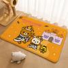 R-Rilakkuma Anime Floor Mat Floor Mat Soft Flannel Non-Slip Door  Rug for Living Room