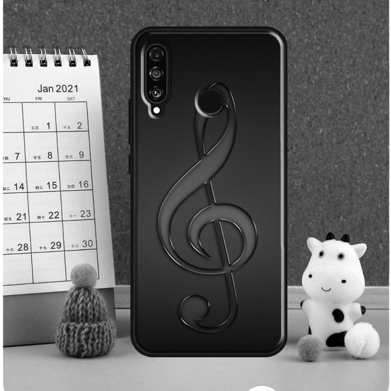 Treble Clef Music Note For Huawei Nova Y72 Y70 Y91 Y90 Y60 Y61 Y73 3i 7i 8i 11i 12i 9 10 SE P20 P30 P40 Lite Case