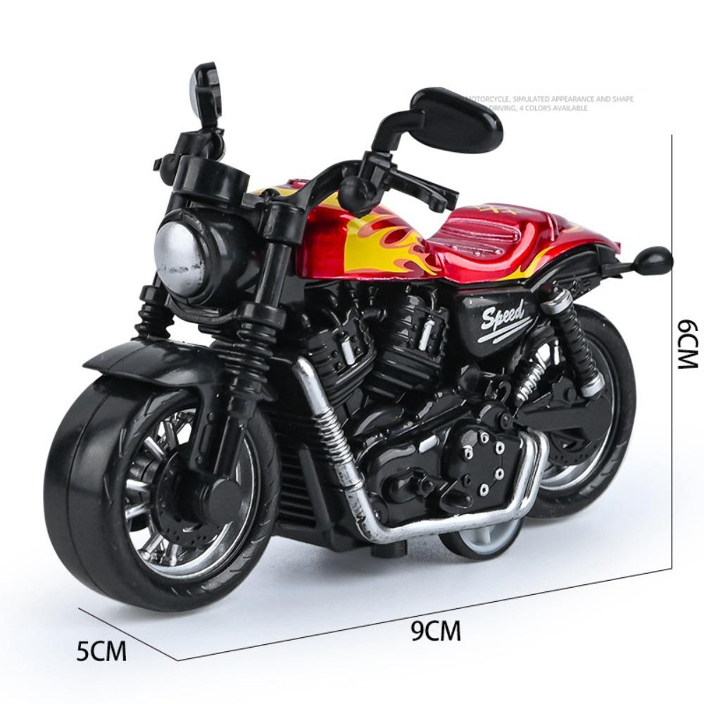 Movable Motorcycle Model Retro Style Traffic Toys New Cake Decoration