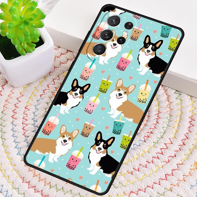 Welsh Corgi Collage TPU Phone Case For Samsung Galaxy note 10 pro S26 S25 S24 S23 S22 Ultra Plus S21 FE S20 Shockproof Cover