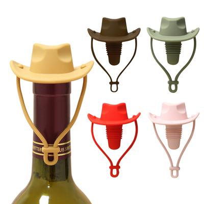 Weinverschluss Cowboy Silikon Flaschenkorken Auslaufsicher Regal Display Flaschenverschluss