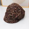 New retro leopard print trendy fisherman hat children's autumn face small versatile fashion equestrian hat casual octagonal hat