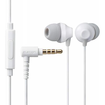 Elecom Elecom  Stereo Earphones  Canal Type  3.5mm  With Mic  Fast Music  F12c   10.0mm  White  Ehp F12cmwh  White  With Mic