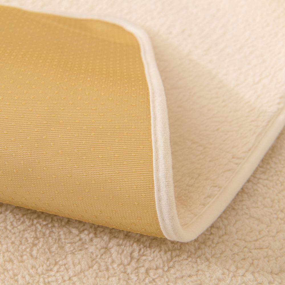 Lamb Fleece Sofa Cushion Winter Plush Seat Cushion New Cartoon Leather Sofa Cover All-Inclusive Non-Slip Backrest Cover Cloth Towel