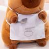 Chef Capybara Plush Toy Lovely Stuffed Capybara Plushies Soft Animal Doll Throw Pillow Room Decor Kawaii Toy Gift Girl