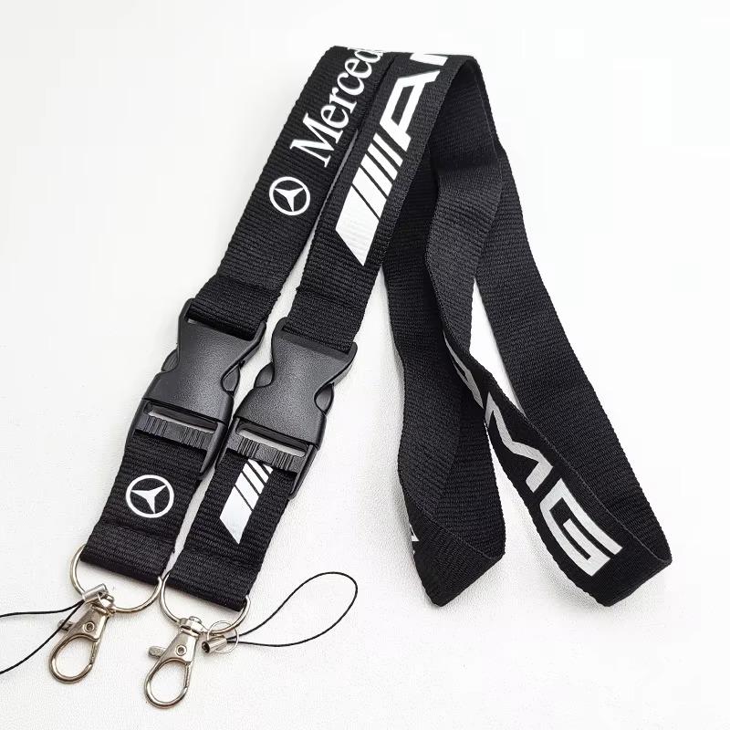 XKD1   Benz Lanyard Keychain For Mercedes AMG W203 W204 W205 W212 W246 A B C E CLA GLA GLC CLE GLS Class Interior Mouldings GBSJGS-BA